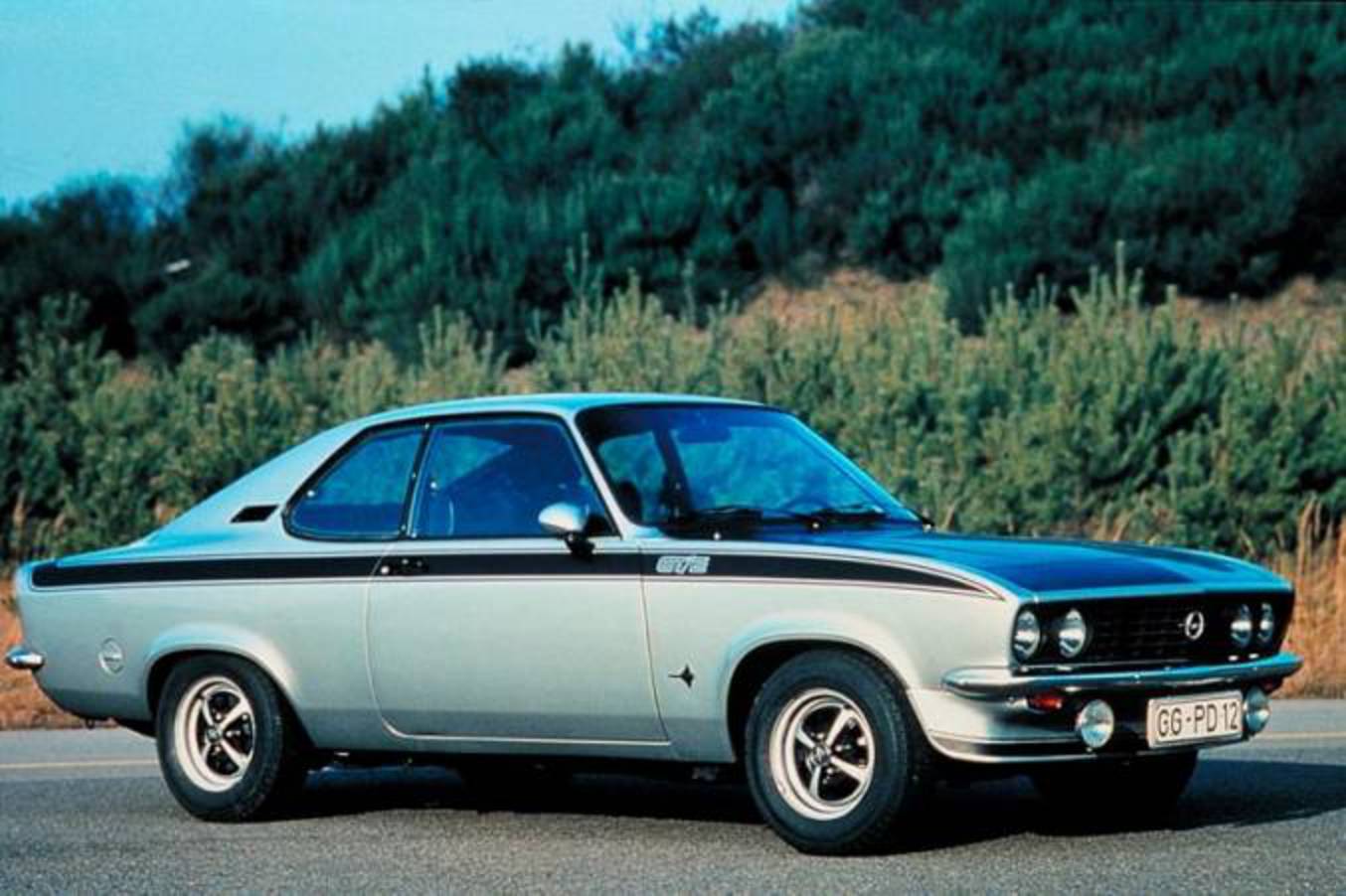 Opel Manta. In 1971, the era of the large, big block pony car was reaching