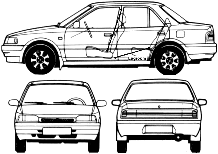 Karozza Mazda 323 Protege 1995.