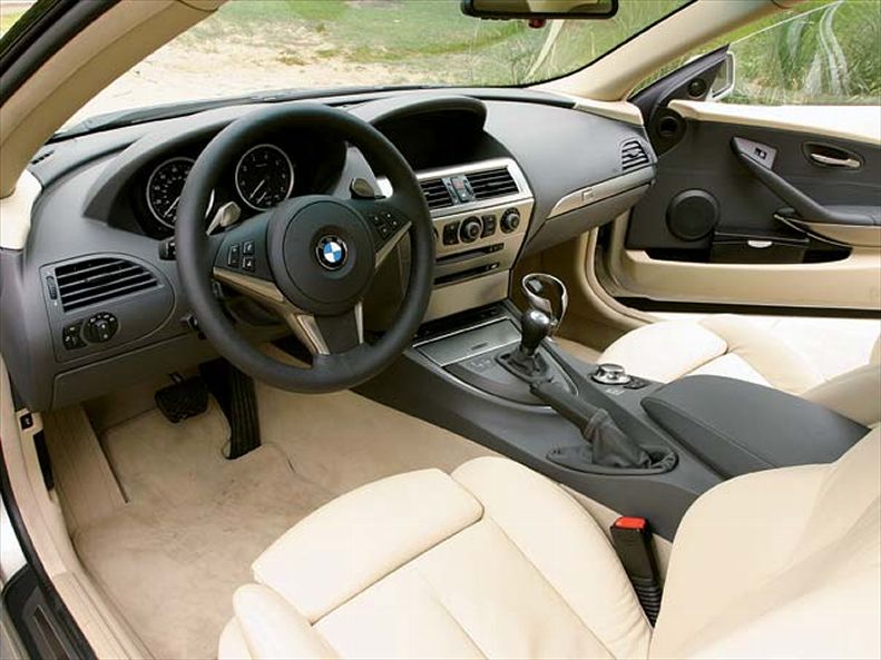 Bmw 645I Smg Front Interior View. Bmw 645I Smg Front Interior View