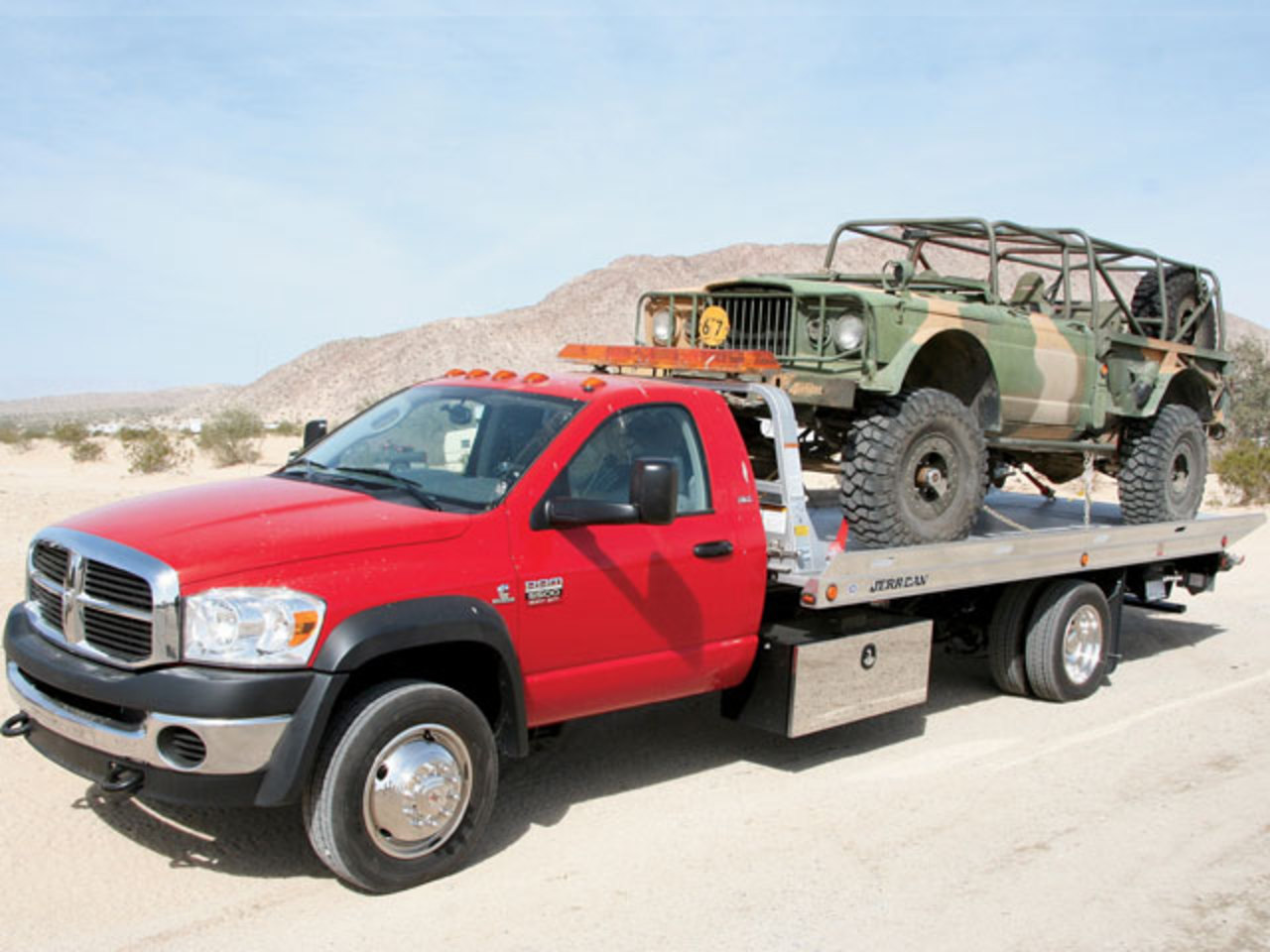 2008 Dodge Ram 5500 Chassis Cab Tow Bed Towing M715 Red Exterior View
