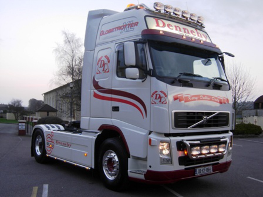 Volvo FH.480 which was recently delivered to Neily Dennehy Transport of