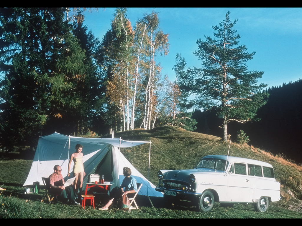Opel Period Photos of Summer - Opel Olympia Caravan, 1957 - 1024x768 -