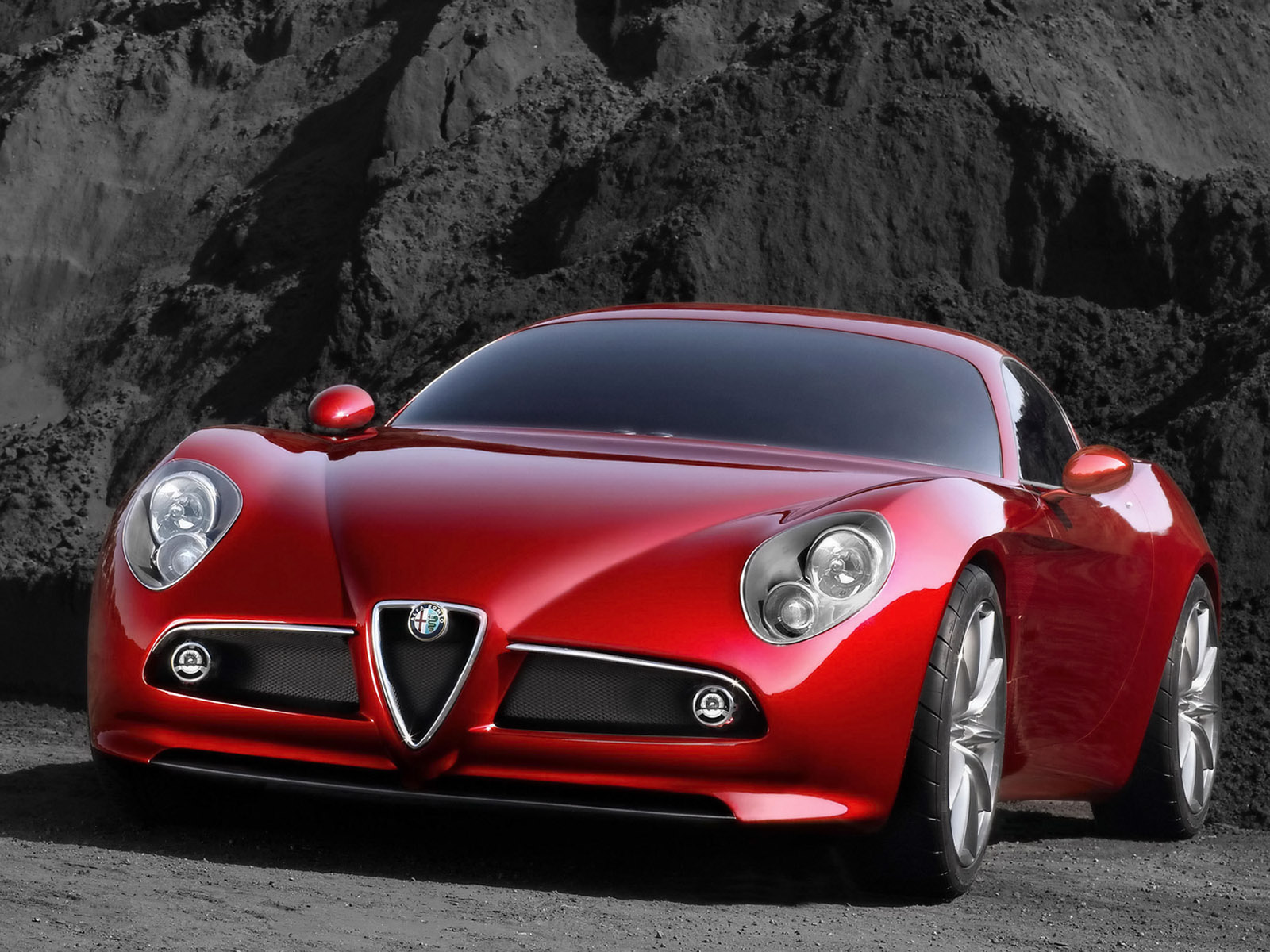 Alfa Romeo 8C Competizione Concept - Front Angle - 1600x1200 Wallpaper