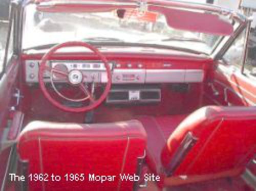 1964 Dodge Dart GT convertible interior