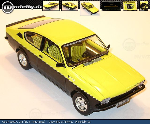 Opel Kadett C GTE, Minichamps 1:18 Modelcar by