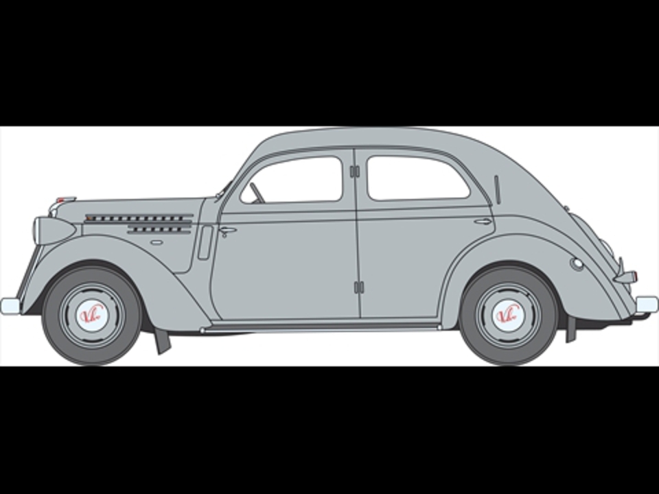Volvo PV51 from 1937. Illustration of a Volvo PV51 from 1937, grey,
