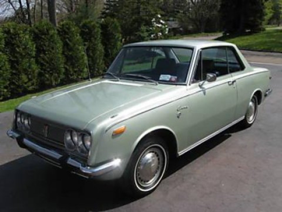 1969 Toyota Corona Delux Hardtop Front. We've always liked this early Toyota
