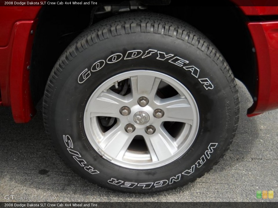 Wheels and Tires for the 2008 Dodge Dakota SLT Crew Cab 4x4