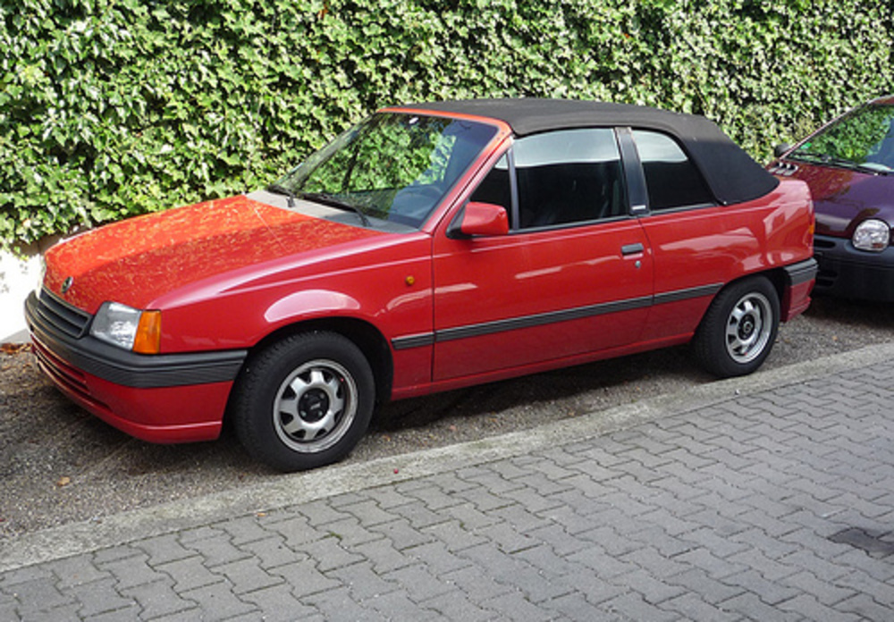 Opel Kadett Cabriolet. Looked tidy. We weren't sure wther it was for sale or
