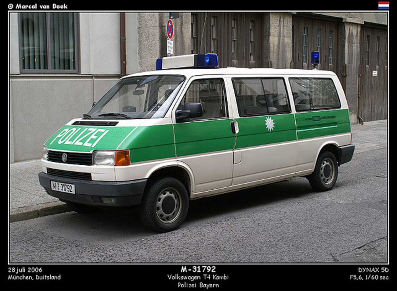 Volkswagen T4 Transporter TDI surveillance unit of the German State Police
