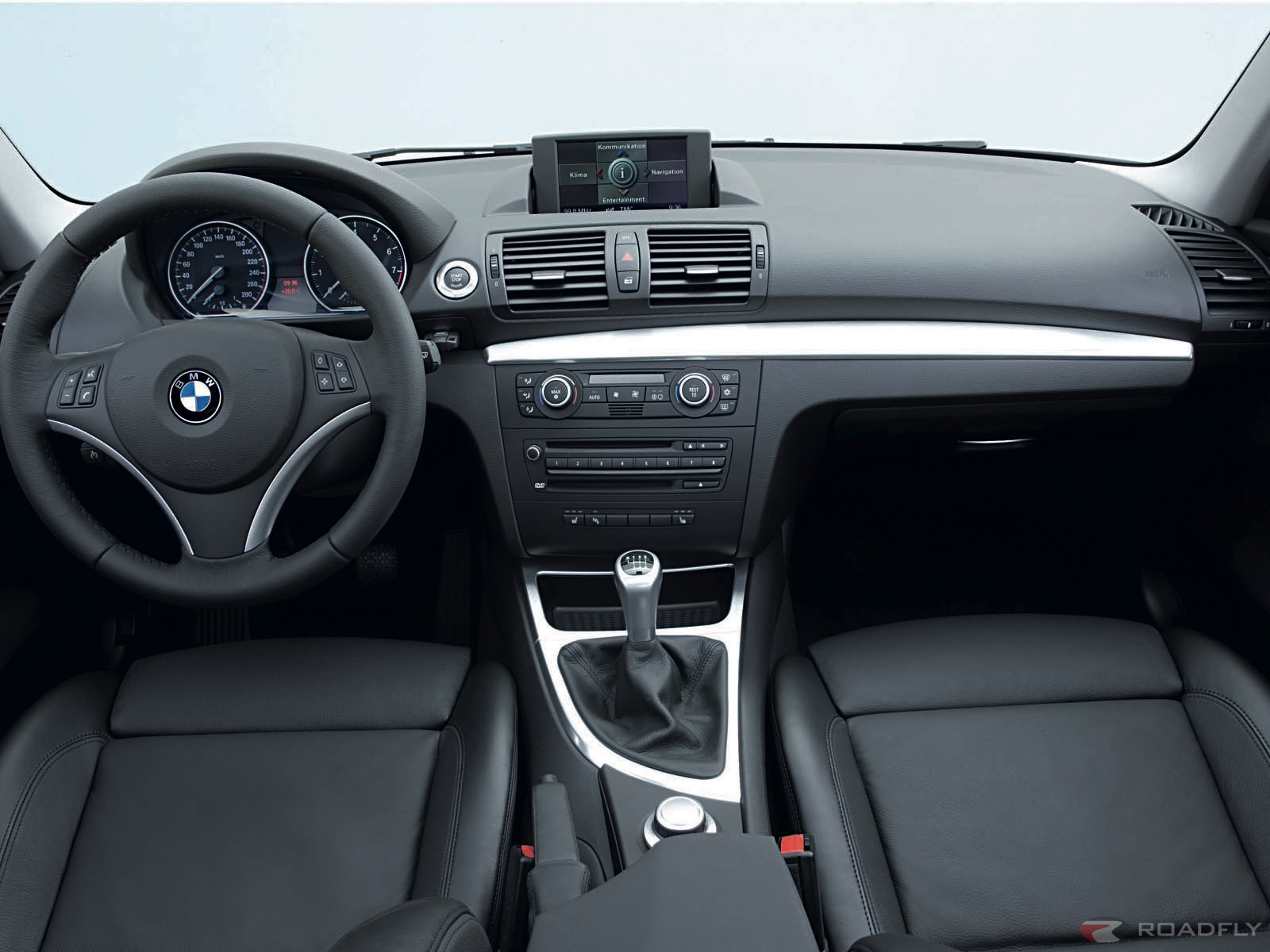 bmw-1-series-coupe-interior. The interior is decently devoid of extraneous