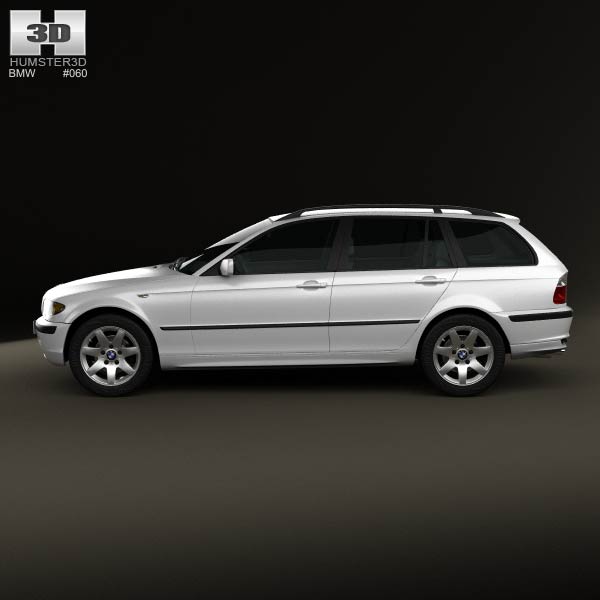 3D model of BMW 3 Series touring (E46) 2001