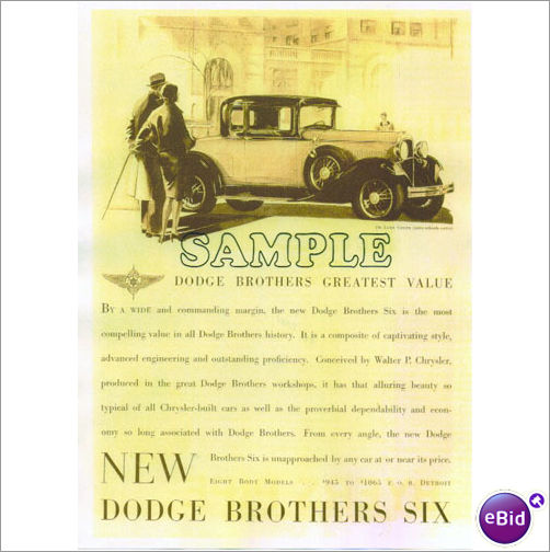 1929 Dodge DeLuxe Coupe sepia. Listing Description