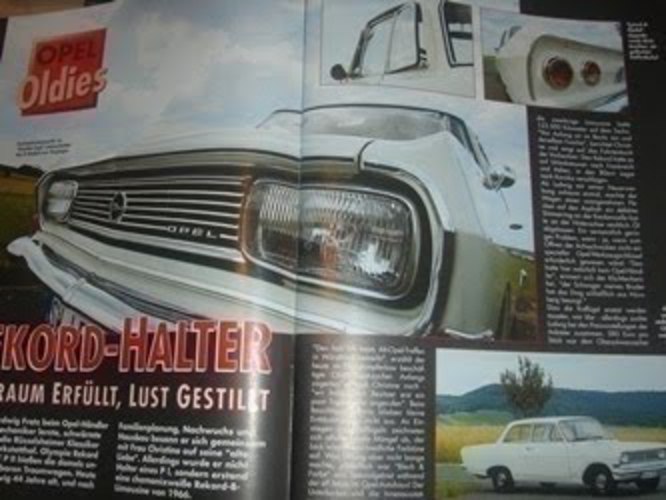 ebay: old magazines. Opel Scene flash: OFL5/2000, Opel Rekord L Baujahr 1965