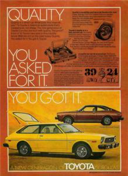 1977 Toyota Corolla SR 5 Sport Coupe Liftback 8" x 11" Vintage Ad | eBay
