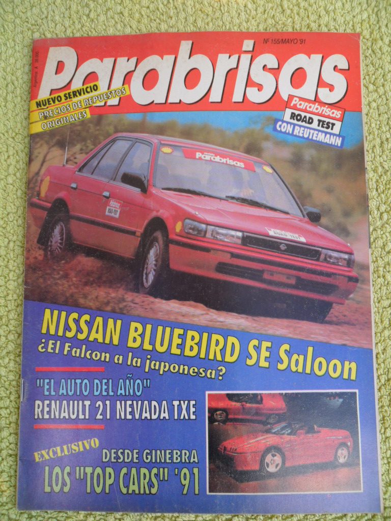 Revista Parabrisas NÂº 155 Test Nissan Bluebird Se Saloon