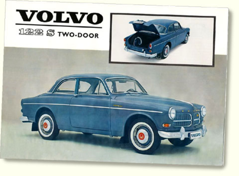 Volvo Amazon 2dr 1961-70 classic car portrait print