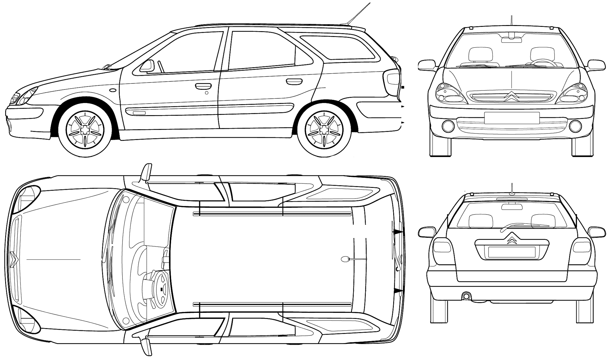 Honda fit чертеж