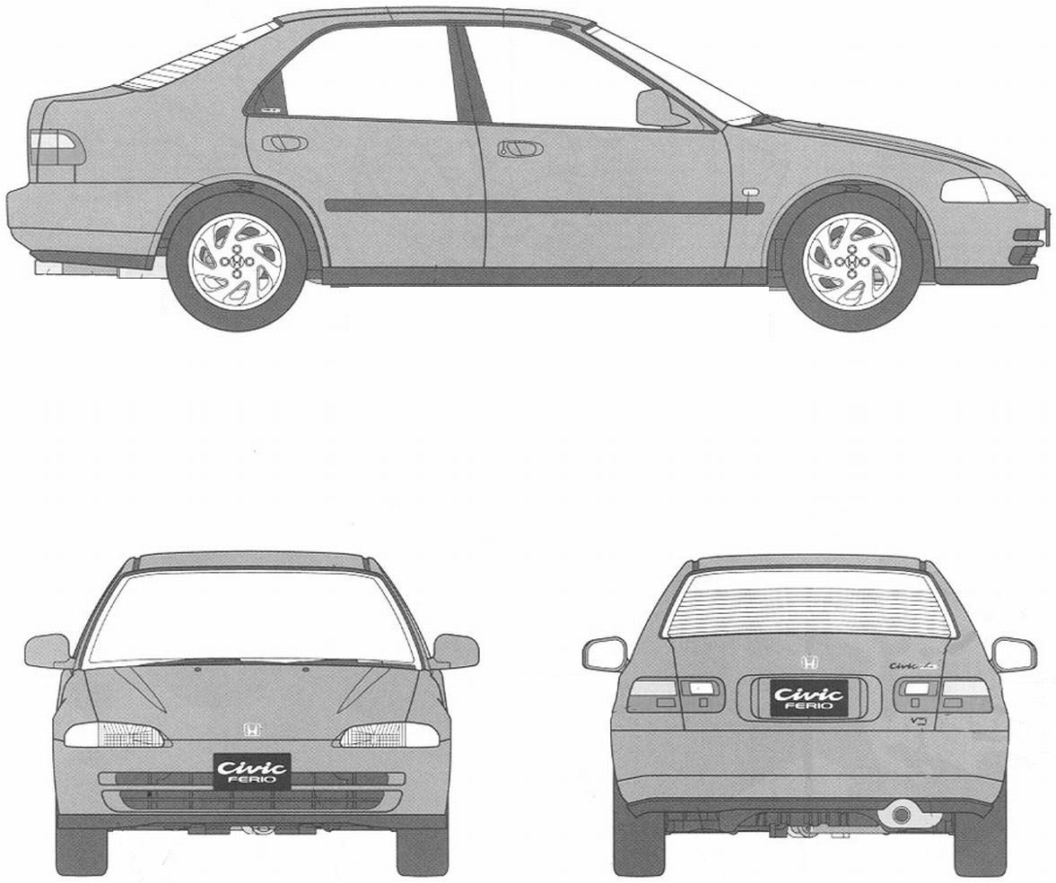 Чертеж хонда. Honda Civic 1999 Blueprint. Honda Civic 6 Blueprint. Honda Civic 1997 чертёж. Honda Civic 1996 Blueprint.