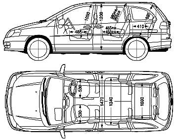 Automobile Nissan Liberty 2002.