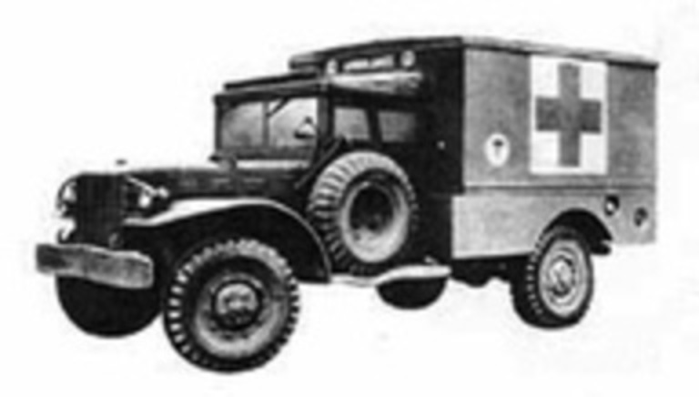 Repin Like Comment. 1950s Dodge WC-64 KD, 3/4 ton, 4x4 Ambulance.