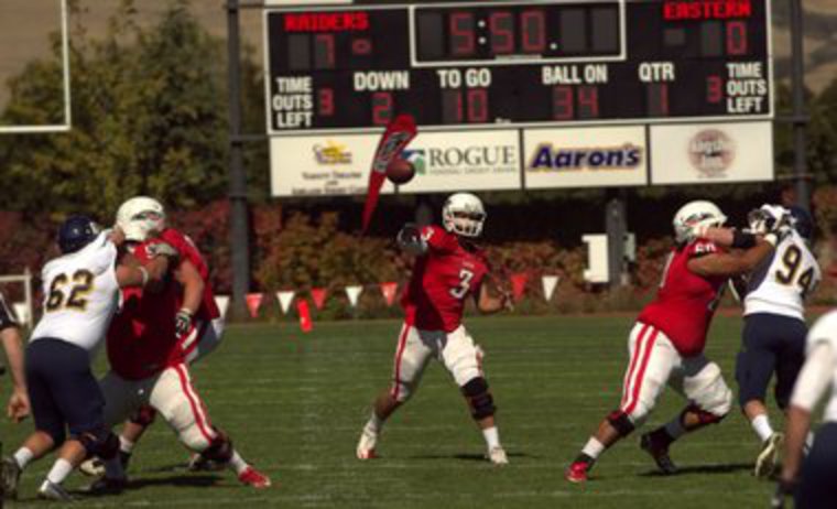 Austin Dodge, Skyview graduate and SOU quarterback, leads NAIA in passing