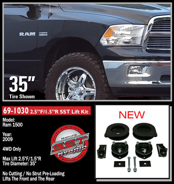 09+ Dodge Ram 4WD. NEW PRODUCT--Lifting a new 2009 Dodge Ram both in front