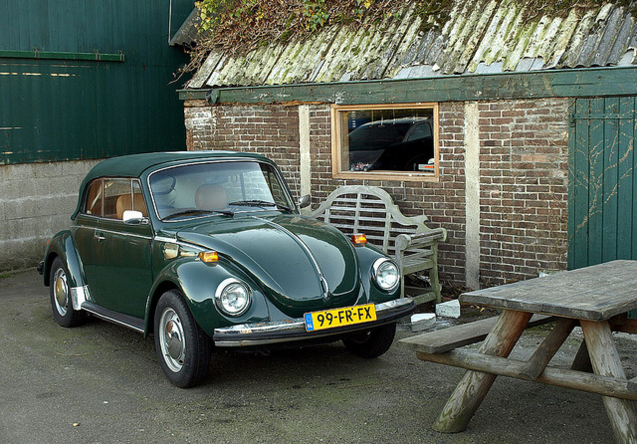 1979 Volkswagen 1303 Cabriolet. Another US import. At a barn this time.