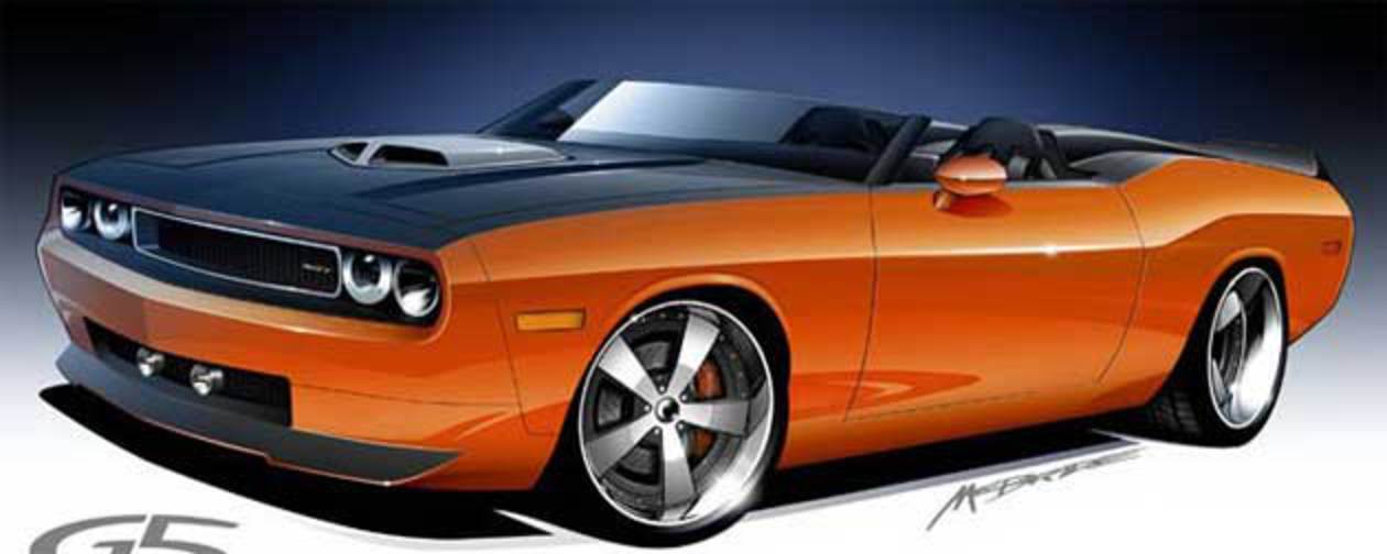 The SRT8-based speedster joins two other convertible Challengers at the show