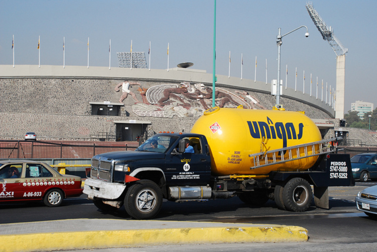 Dodge Ram 7000. Gas tanker truck in Mexico City.