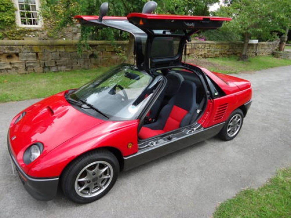 1993 Mazda Autozam AZ-1 For Sale Side Three Quarter with Gullwings Open