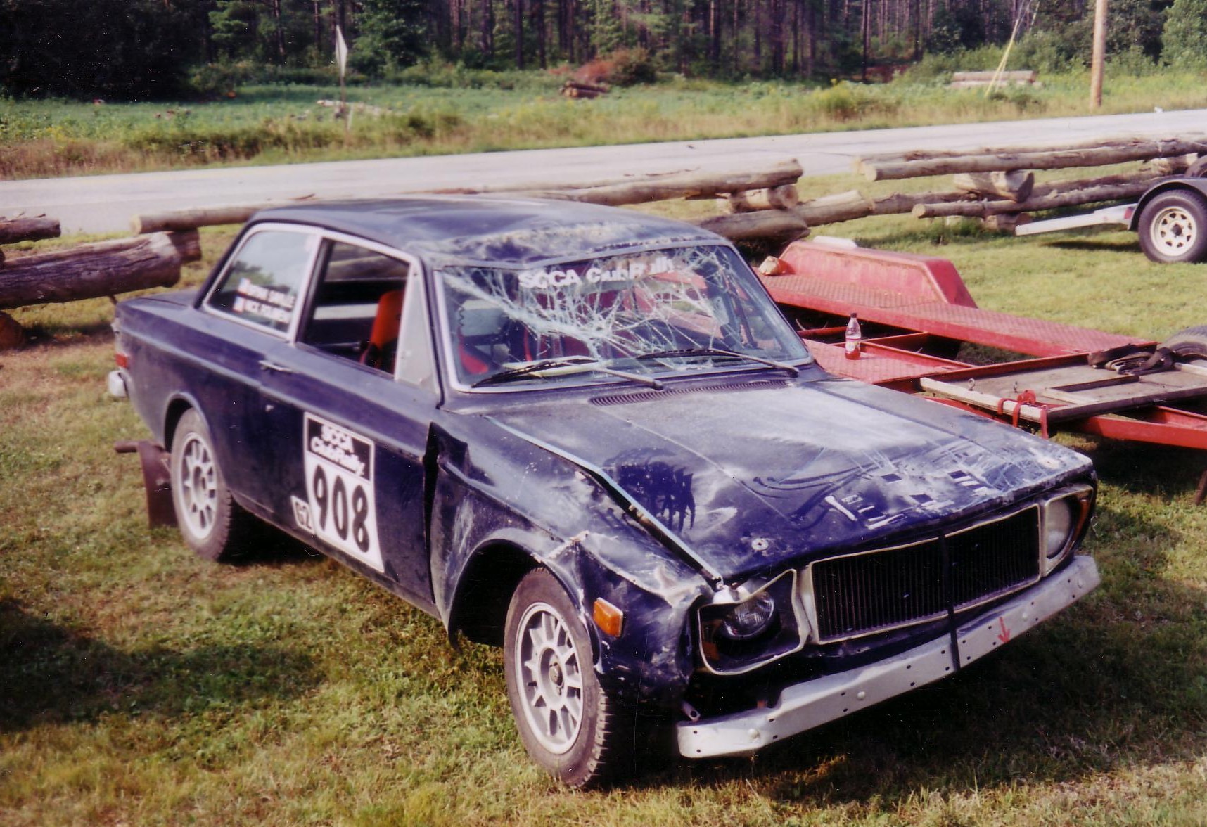 Nick's ill-fated rally-prepared Volvo 142S