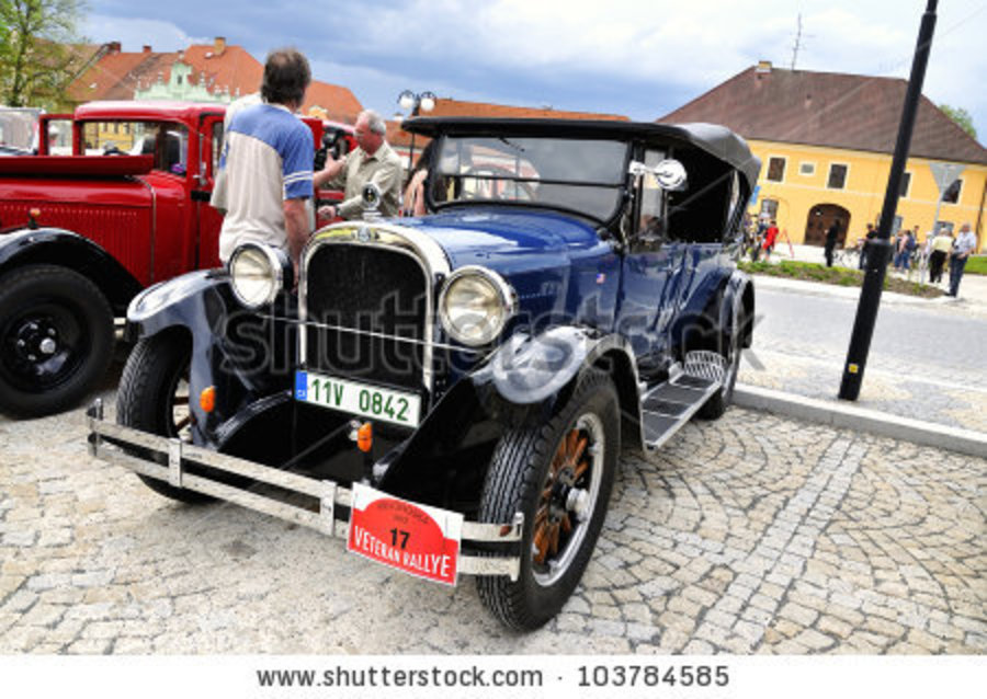stock photo : KRIVONOSKA - MAY 5: 1924 Dodge Tourer A on Car Competition
