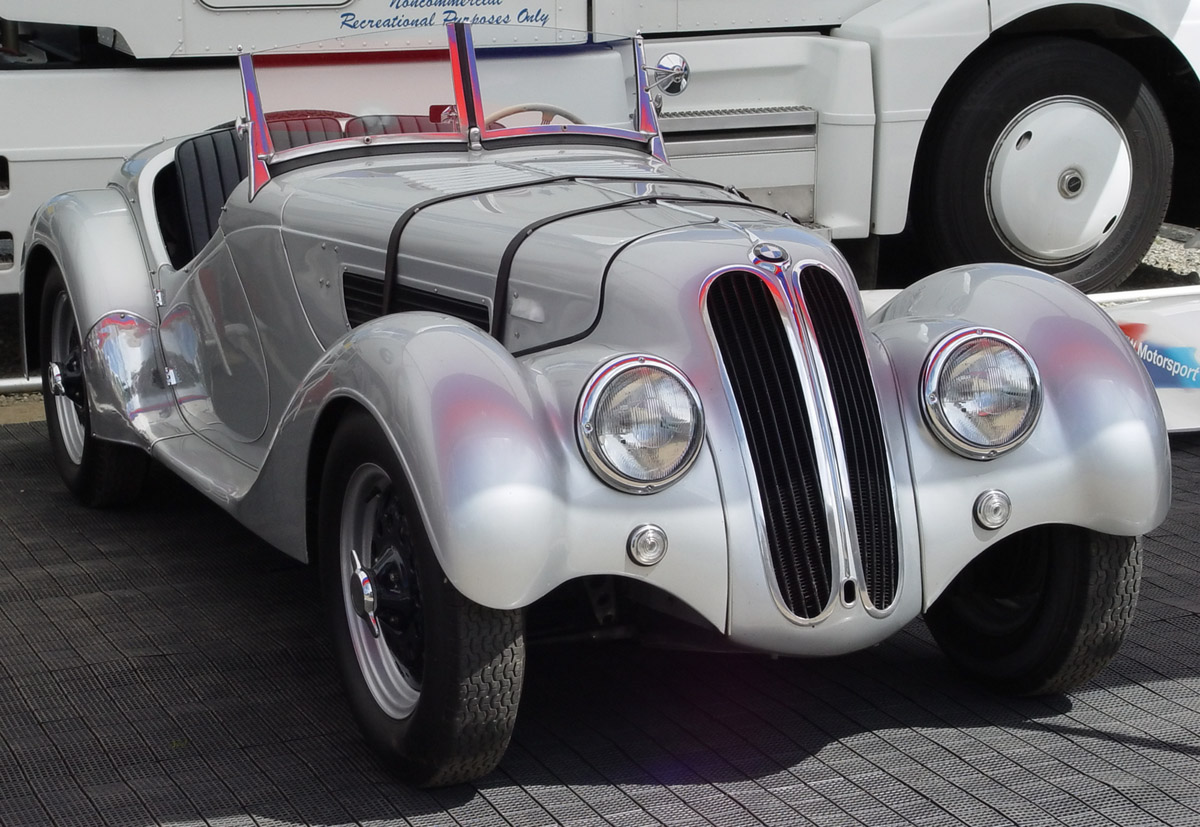 BMW 328 - Silver - Front Angle. Image Copyright Serious Wheels