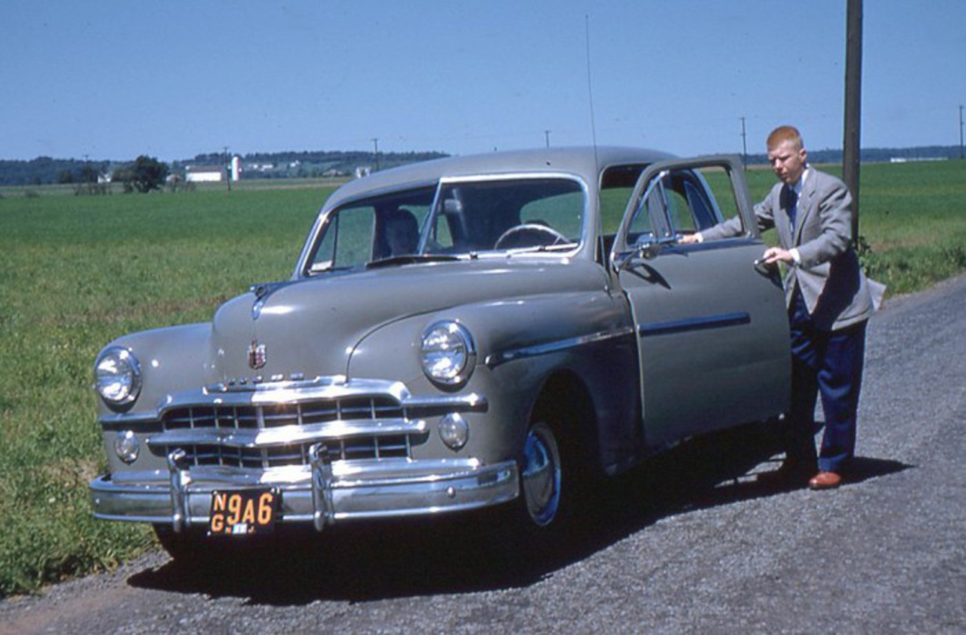 Driving America - My First Car - 1949 Dodge. I am standing by my first car,
