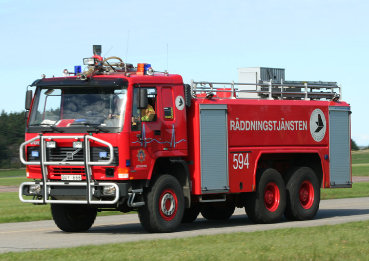SÃ¤ve (Gothenburg City) airport Volvo fire engine