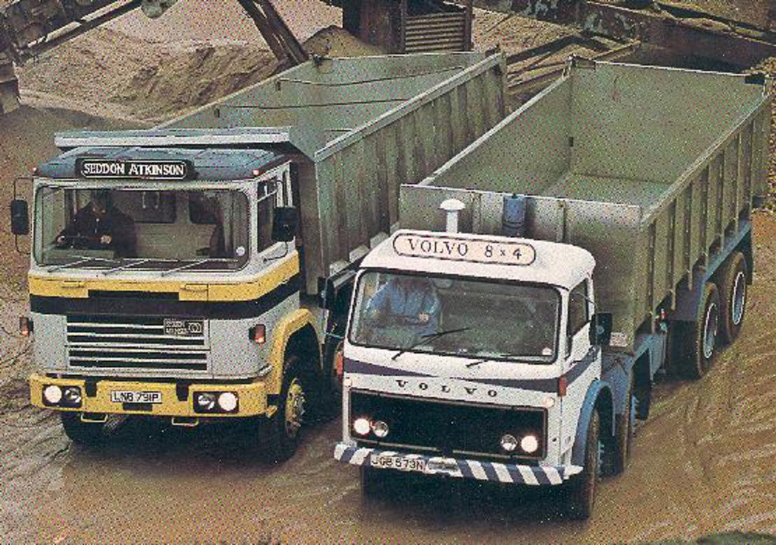 Volvo F86 8x4. Advert for the Leyland Reiver in the January 1976