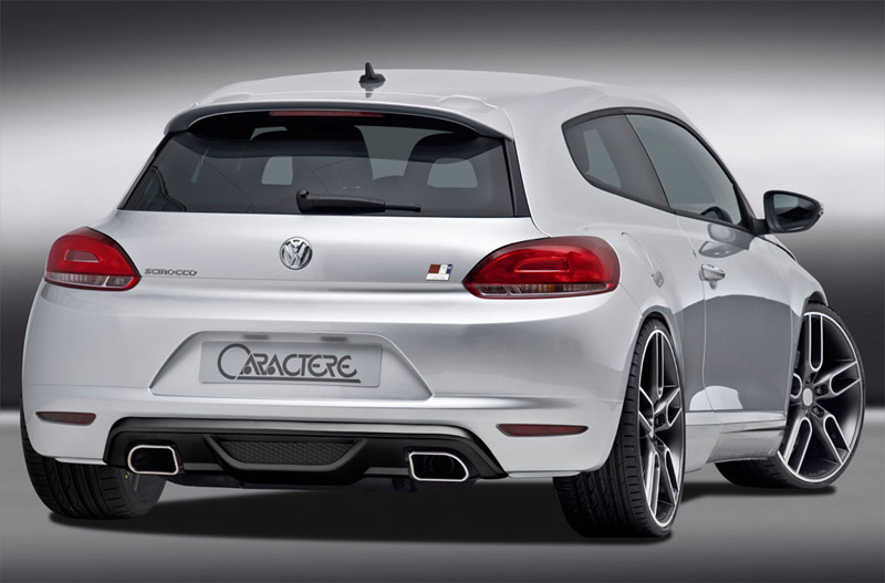 VW Scirocco Wihte Sports Fronts View. VW Scirocco Rear Views