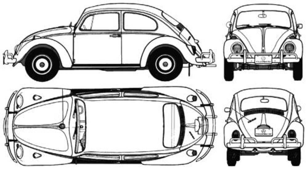 Volkswagen Type 1 (1300 Beetle) Original image dimensions: 1000 x 556px