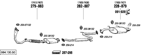 Exhausts for Toyota Celica 2.0 GT -16V 11/85-01/90, Toyota, Celica,