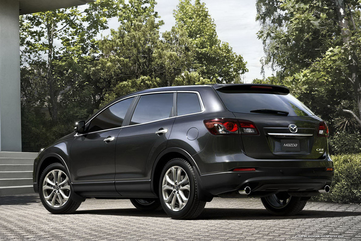 The Mazda CX-9 is a mid- to large-size, V-6 crossover utility vehicle.