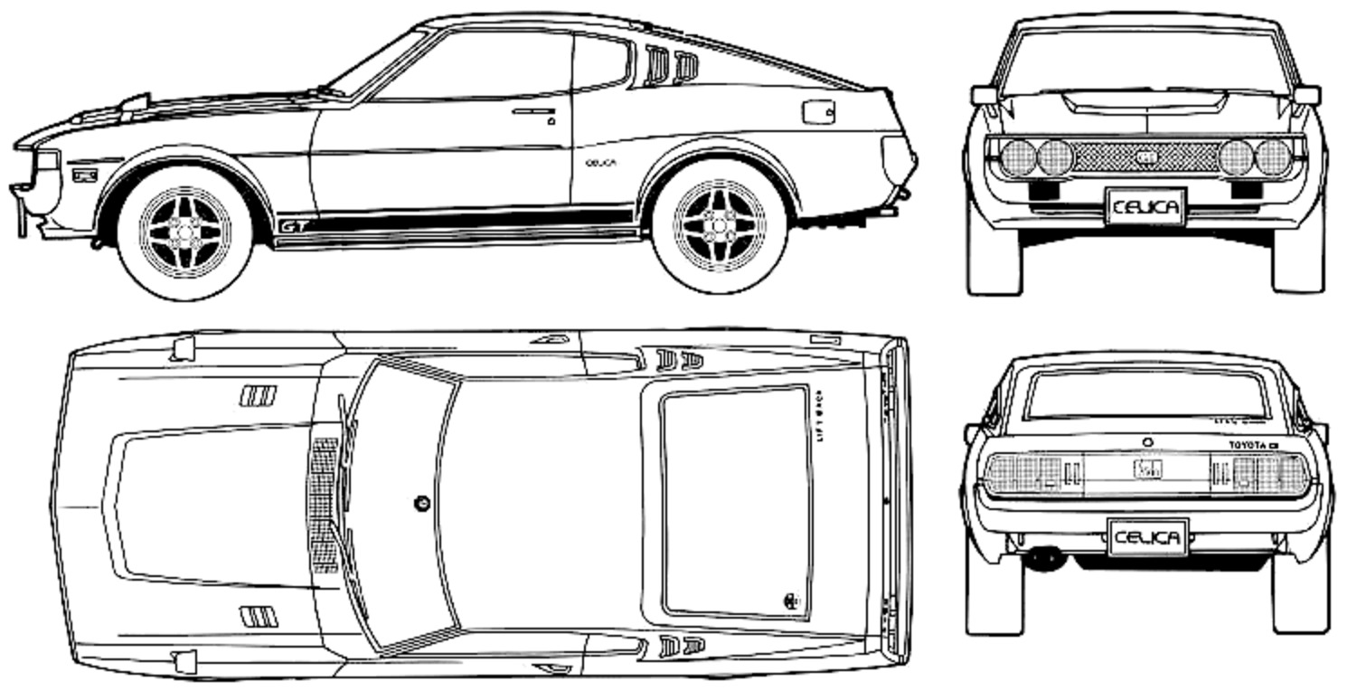 Toyota Celica чертеж