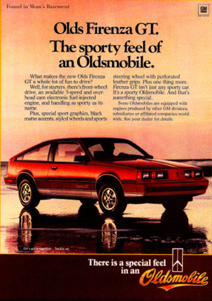 Oldsmobile Firenza GT from 1983: