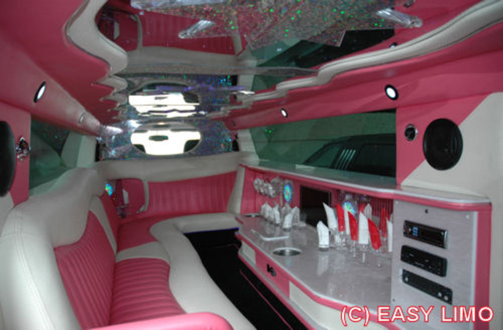 Pink Hummer Limo Hire :: Stretch Pink Hummer H3 Limousine for hire in London