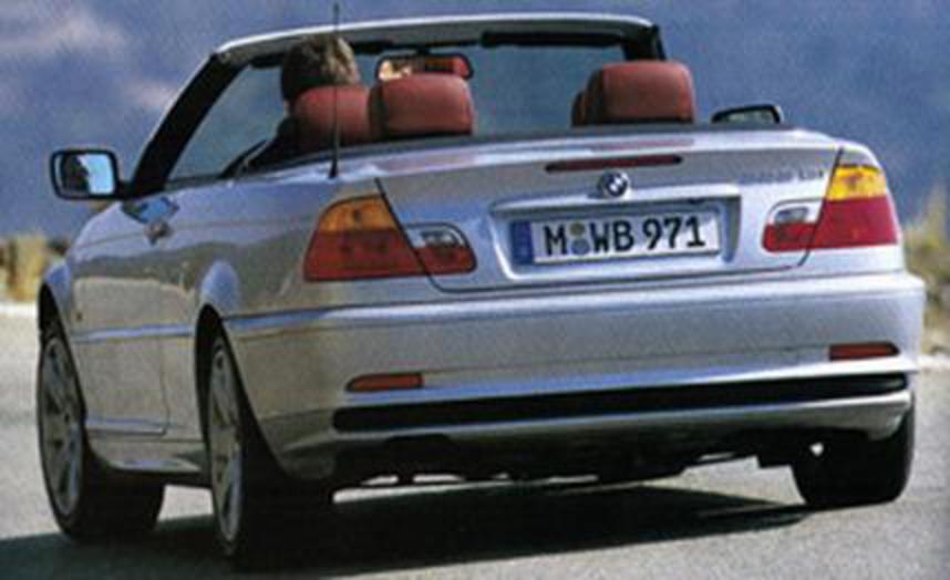 BMW 323Ci Convertible. Very cool. Plus there's more trunk space.