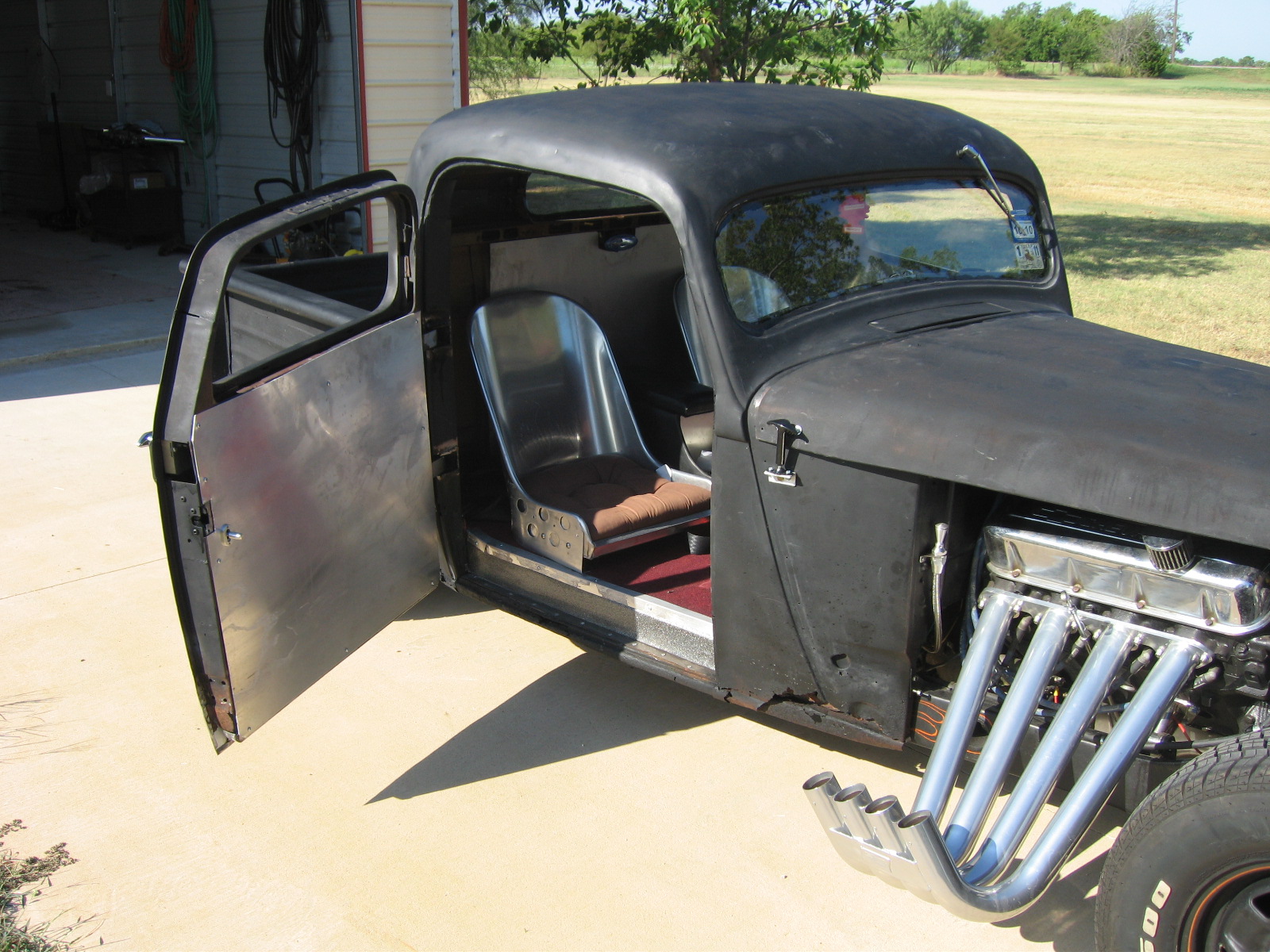 Here is my 36 Dodge rat rod with a BB 454 Chevy engine  with my new