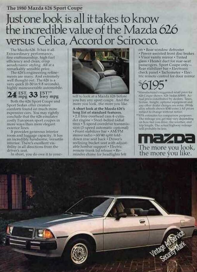 Mazda 626 Sport Coupe Photo Car (1980). # | Â» via | buy at eBay | Zoom