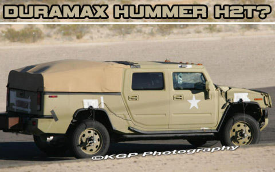 Spied: 4.5-liter Duramax Diesel V8 Hummer H2T?
