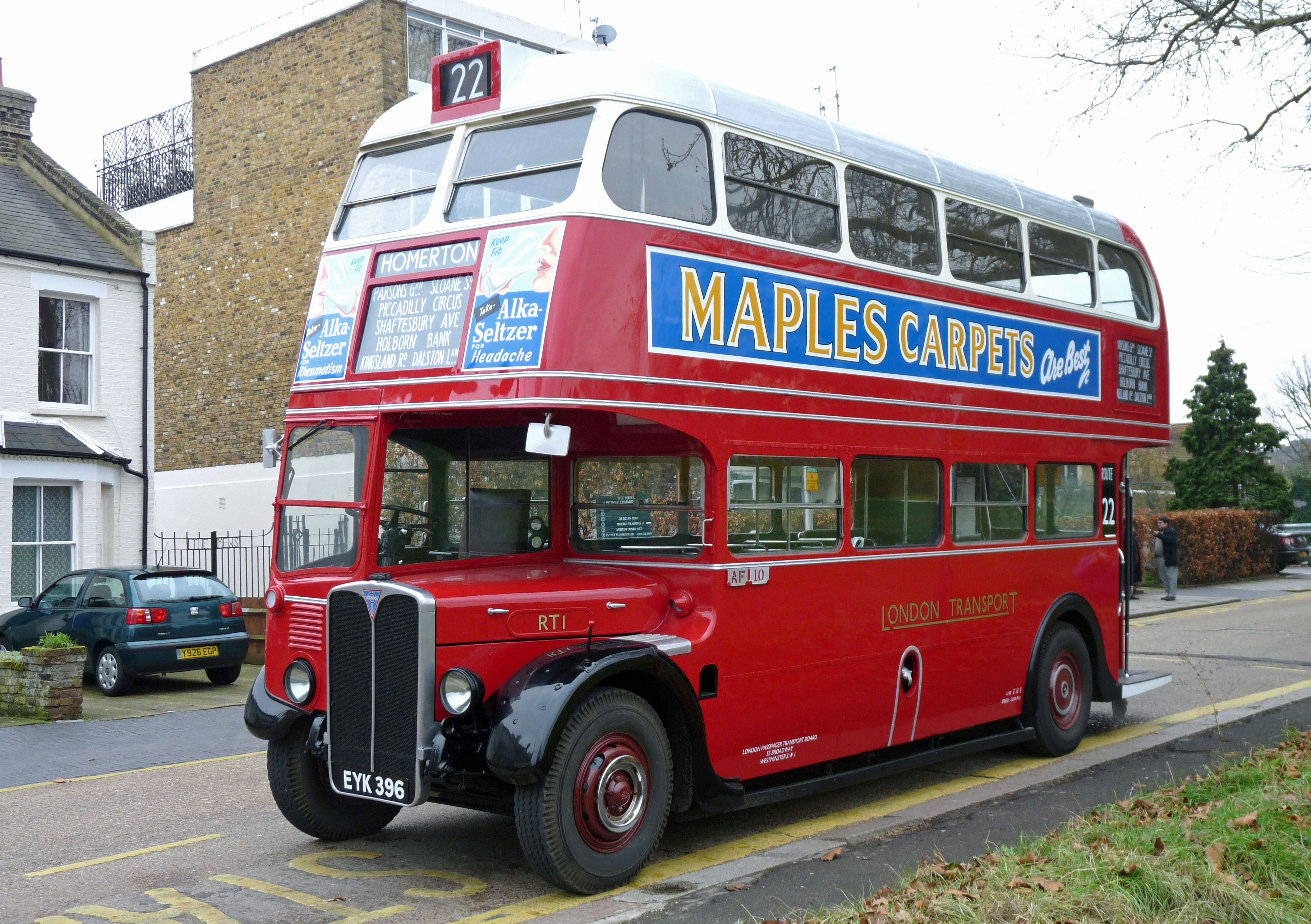 1939 AEC Regent III prototype bus - RT1 - London Bus Museum