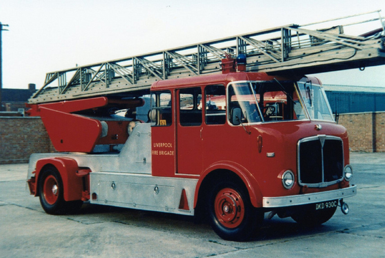 Liverpool City Fire Brigade - AEC Merryweather/Mercury T/L DKD930C ...